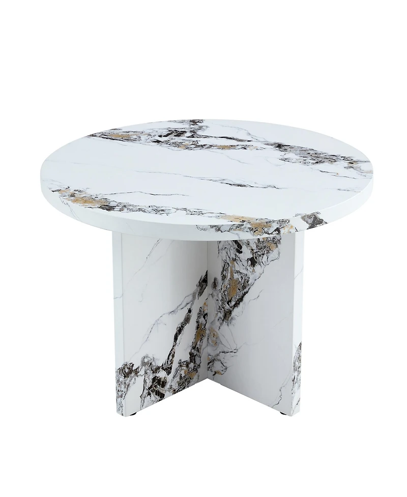 Streamdale Furniture Modern 42" Round Dining Table for Small Spaces (Table Only)