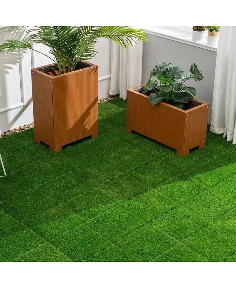 Streamdale Furniture Artificial Grass Tiles 36pcs 12x12