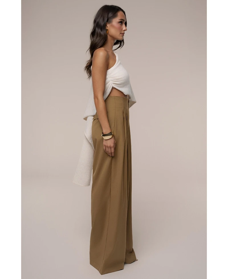 Jluxlabel Women's Polished Pleat Trouser