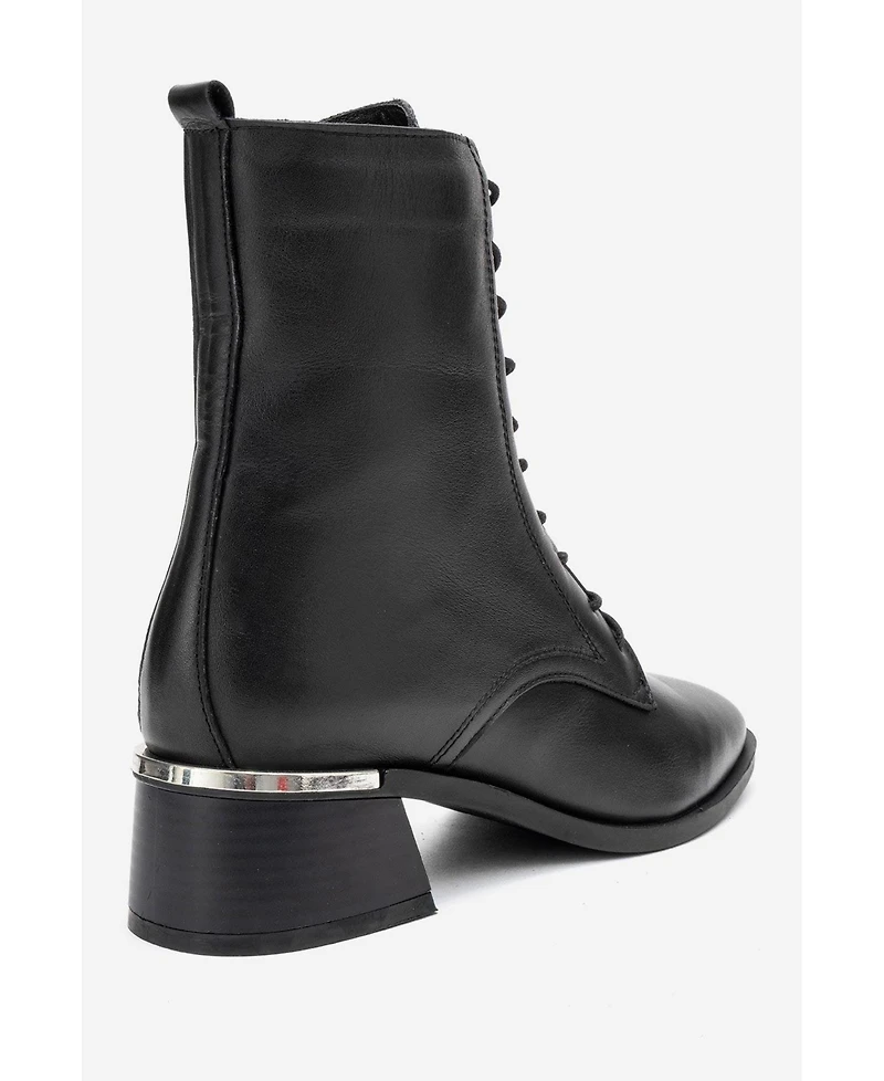 Forever & Always Shoes Avia Leather Block Heel Boot (Women)