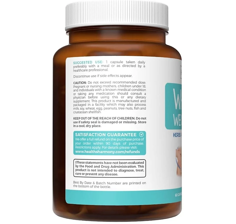 Healths Harmony Water Weight Loss Capsules, Diuretic Water Pills for Bloating Relief, Weight Loss for Men & Women