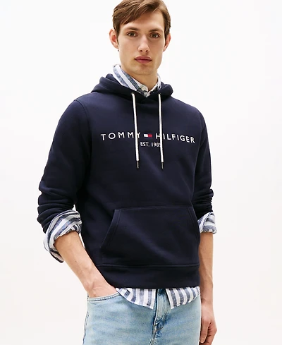 Tommy Hilfiger Men's Embroidered Logo Hoodie