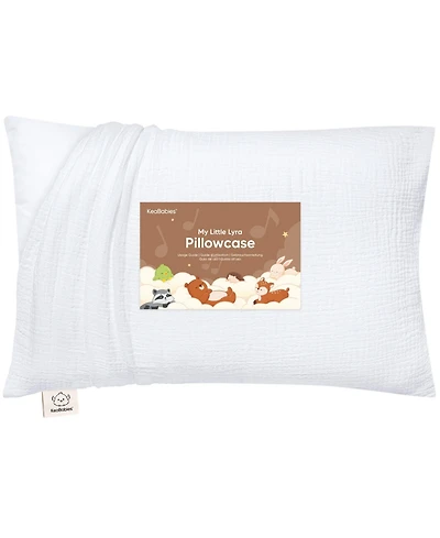 KeaBabies Toddler Lyra Organic Cotton Muslin Pillowcase, 13x18
