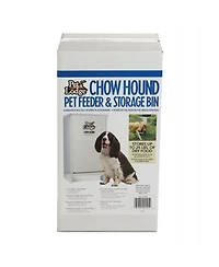 Little Giant Dry Food Automatic Steel Dog Feeder Chow Hound 25 Lb (2 Pack)
