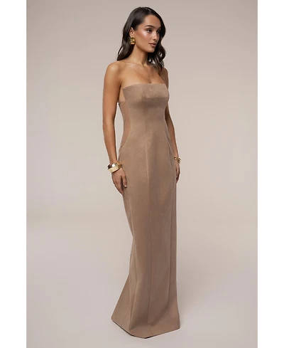Jluxlabel Women's Madison Suede Maxi Dress