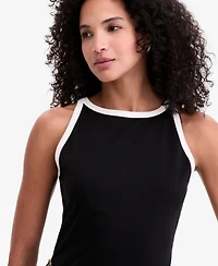 On 34th Women's Ringer-Trim Sleeveless Knit Midi Dress