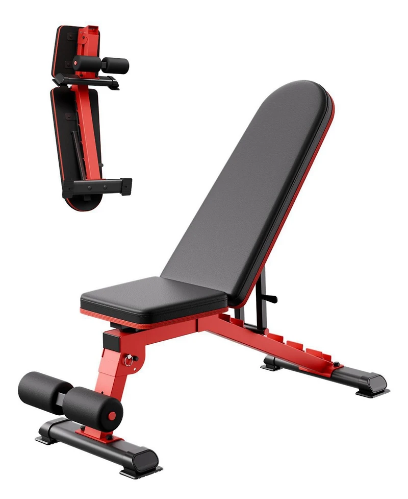 Sugift Heavy Duty Weight Bench 1200 Lb Capacity Adjustable Foldable Home Gym Bench