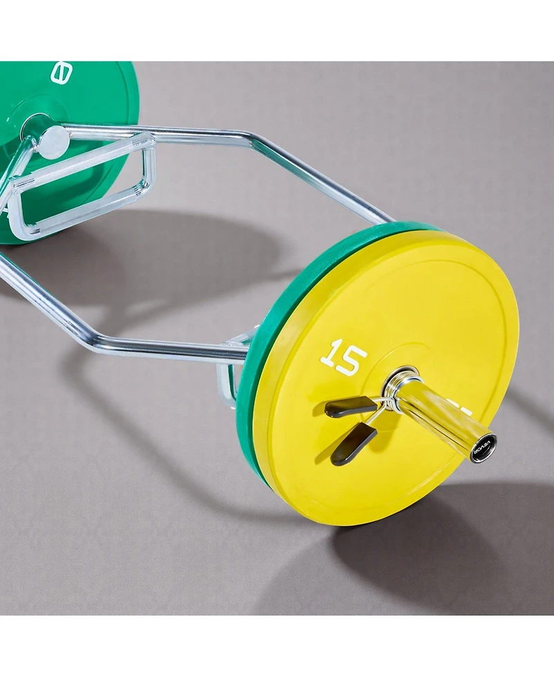 Sugfit Trap Bar Hex Bar 800 Lb Capacity 2" Barbell for Squats and Deadlifts Silver