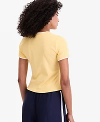 On 34th Women's Tipped Meet & Greet T-Shirt, Macy's Exclusive