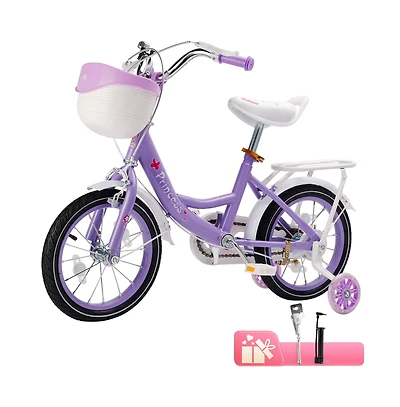 Artudatech 18-Inch Kids Bike for Ages 6-10 with Sparkling Training Wheels & Adjustable Design | Perfect Gift