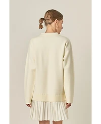 English Factory Women's Polo Mixed Media Mini Dress