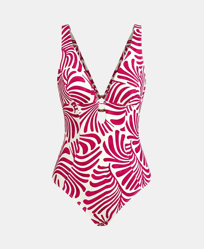 Cupshe Women's Classic One-Piece Swimsuit with Back O-Ring Detail