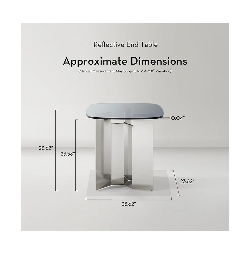 Z Gallerie Reflective End Table