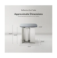 Z Gallerie Reflective End Table