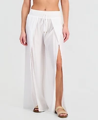 Dotti Women's Smocked-Waist Cover-Up Pants