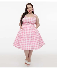 Unique Vintage Plus 1950s Bobbie Swing Dress