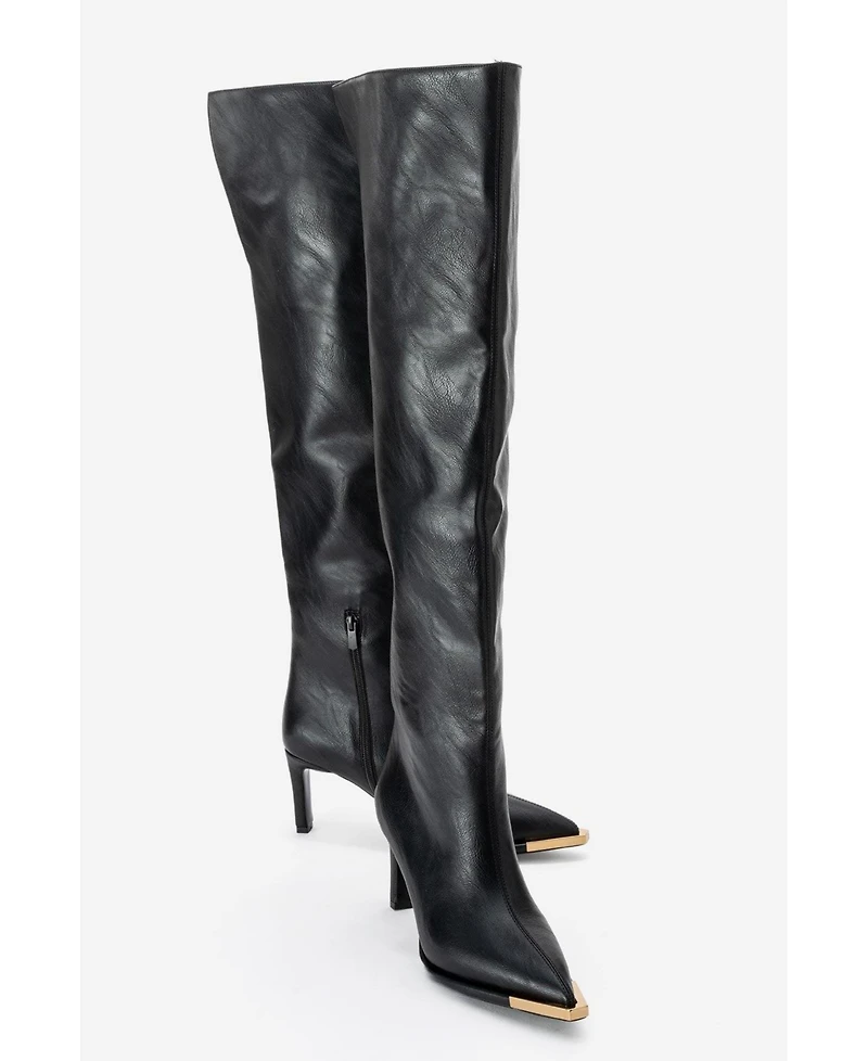 Prologue Shoes Women's Vody Over The Knee Zip Stiletto Boot