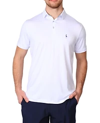 Tailorbyrd Men's Solid Melange Performance Polo