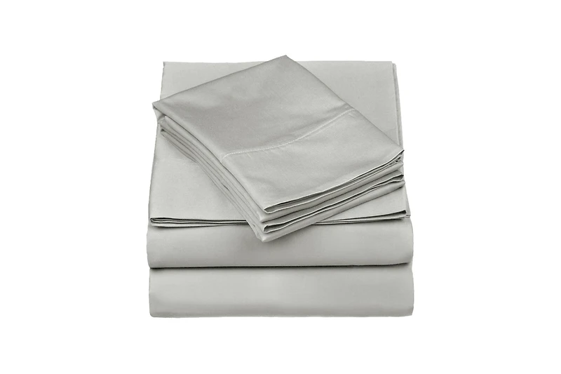 Superior Egyptian Cotton 530 Thread Count Solid Deep Pocket Sheet Set, Queen