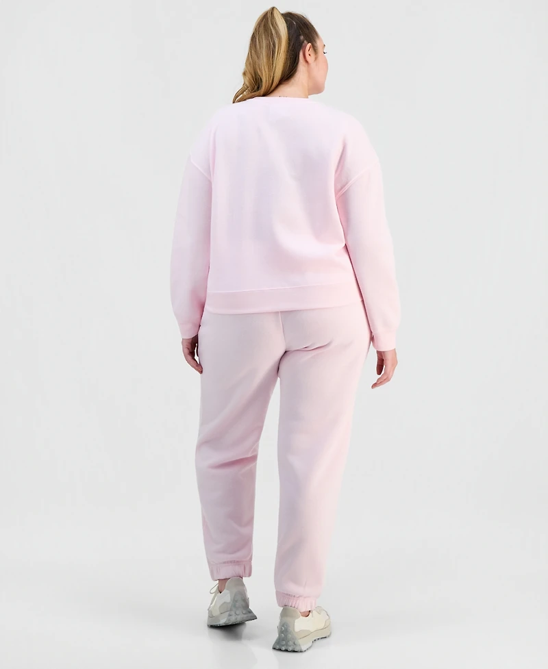 Full Circle Trends Trendy Plus Miami Crew Fleece Sweat Set