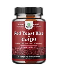 Nature's Craft Red Yeast Rice + CoQ10 Capsules, Nature's Craft, 120ct