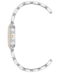 Anne Klein Women's Quartz Two-Tone Metal Alloy and Dail Crystal Accented Watch Set, 28mm