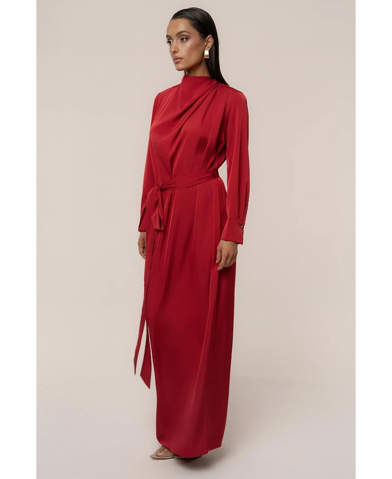 Jluxlabel Women's Victoria Satin Maxi Dress