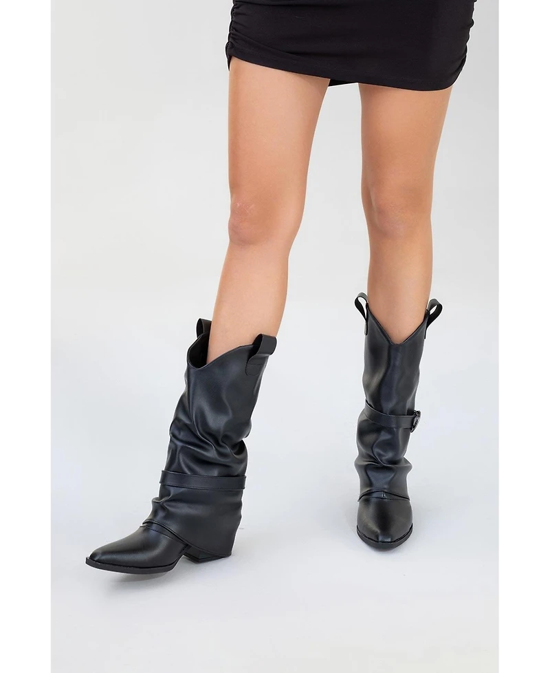 Prologue Shoes Women's Okus Buckle Block Heel Boot