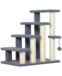 Aostirmotor 48.8" Modern Cat Tower with Sisal-Covered Scratching Posts and Top Perch
