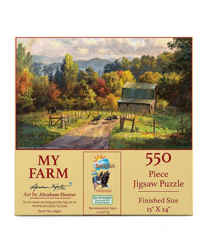 SunsOut My Farm 550 piece Jigsaw Puzzle for Adults