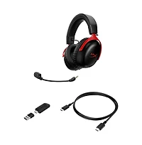HyperX Pc Gaming Bundle Cloud Iii S Wireless Headset Alloy Core Full-Size Wired Keyboard Pulsefire Haste Wireless Mouse