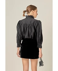 English Factory Women's Ruffle Detailed Blouse