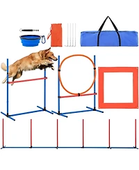 Cozito 4-Piece Dog Agility Training Set with Jump Ring & Hurdles