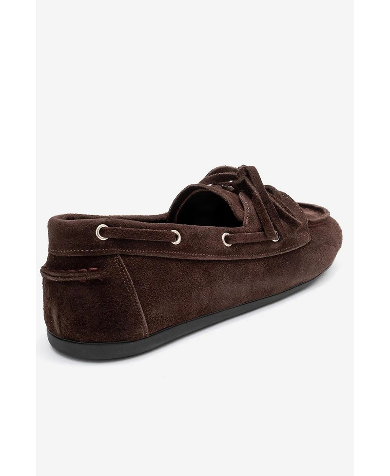 Forever & Always Shoes Serelis Leather Lace Up Loafer (Women)