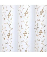 Rt Designer Collection Lilian Embroidered Blackout Decorative Grommet Curtain Panel