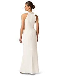 Adrianna Papell Women's Embellished Halter-Neck Gown