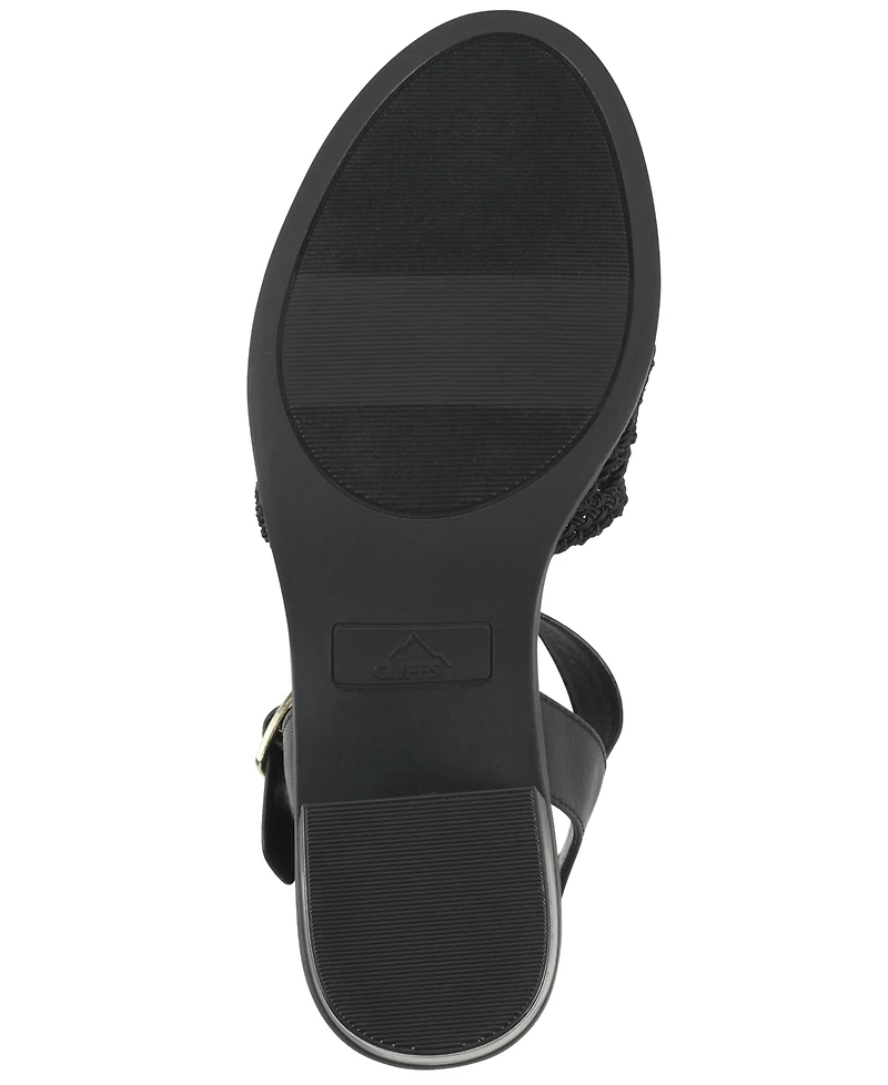 Cliffs by White Mountain Women's Cortland Block Heel Sandals