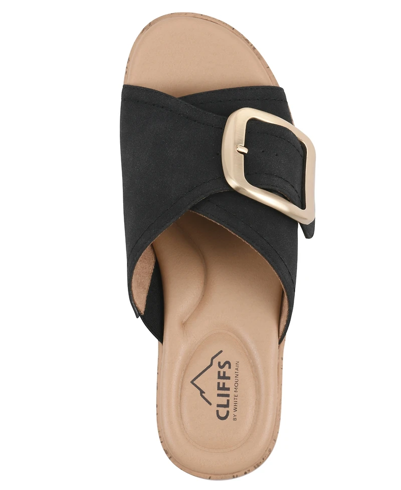 Cliffs by White Mountain Women's Filipa Block Heel Sandals