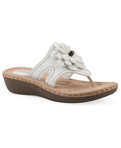 Cliffs by White Mountain Women's Cashlyn Flower Sandals