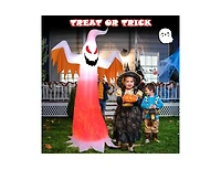 Mondawe 6 ft Halloween Inflatable Ghost Quick Blow up Halloween Decor with Led Lights