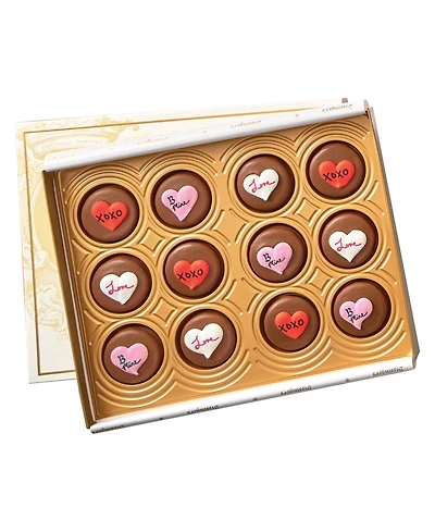 Bissinger's Handcrafted Chocolate Valentine's Day Milk Chocolate Covered Cookies, 12-Pc.