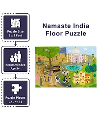 Kulture Khazana Namaste India: Floor Puzzle - 51 pcs