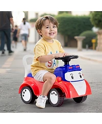 Slickblue Ride On Toddler Push Car, Push Car for Toddler 19 to 36 Months, Kids Ride On Toy with Music & Under-seat Storage