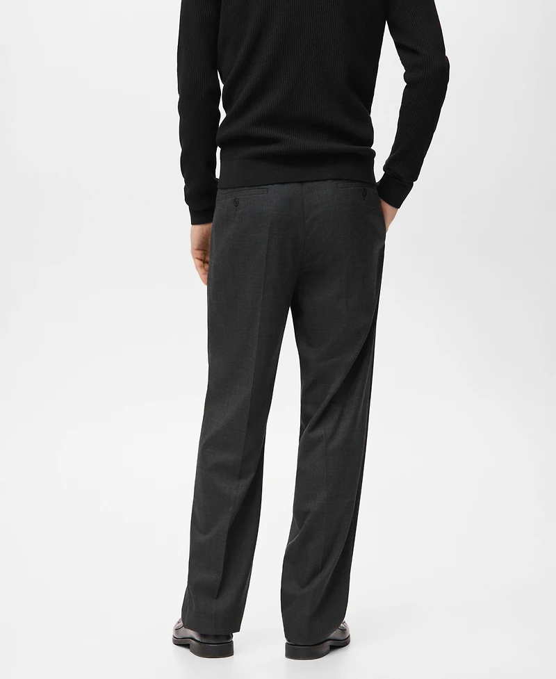 Mango Men's Relaxed-Fit Pleated Pants