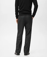 Mango Men's Relaxed-Fit Pleated Pants