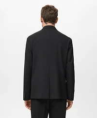 Mango Men's Straight-Fit Suit Jacket