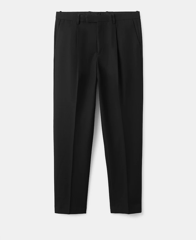 Mango Men's Regular-Fit Pleats Suit Pants