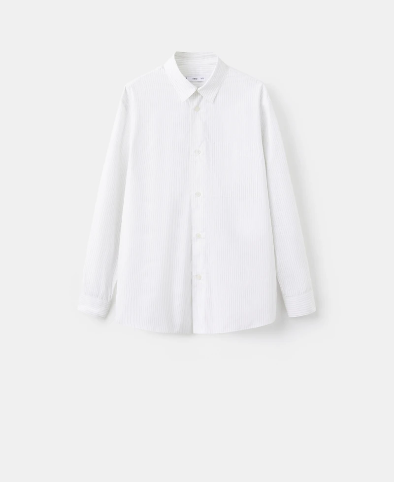 Mango Men's Cotton Striped Relaxed-Fit Shirt