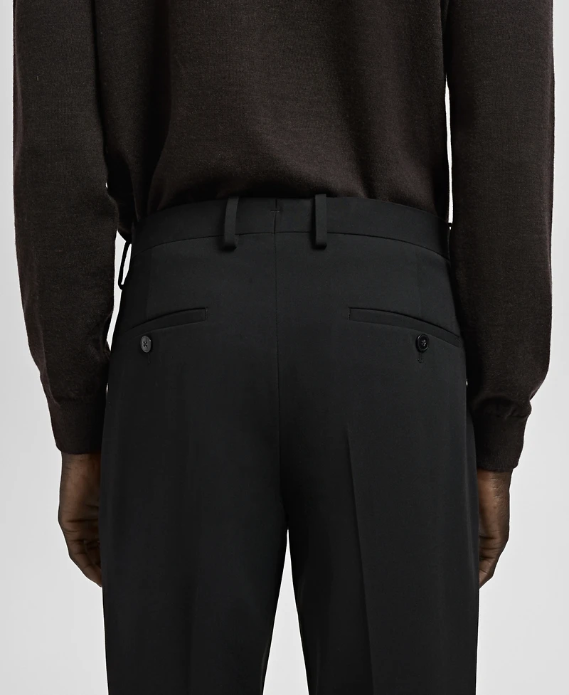 Mango Men's Stretch Fabric Super Slim-Fit Suit Pants