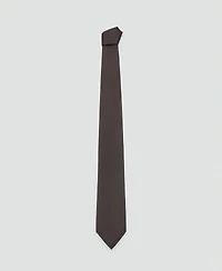 Mango Men's Plain Silk Tie